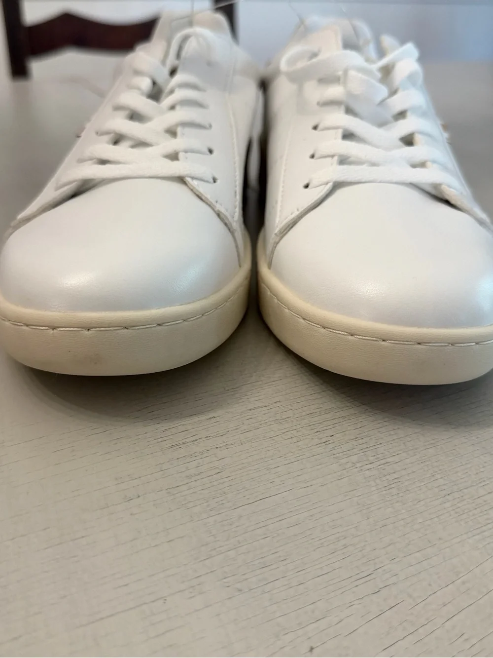 The Original Ben Sherman Men’s Hampton Low Court White & Tan Shoes Sz 9 NWOT